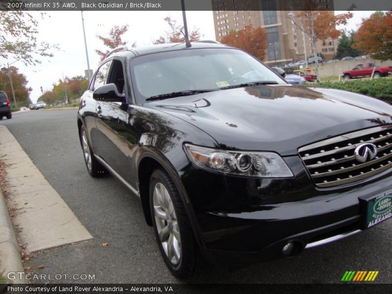 Black Obsidian / Brick/Black 2007 Infiniti FX 35 AWD
