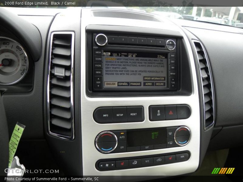 Black / Camel 2008 Ford Edge Limited