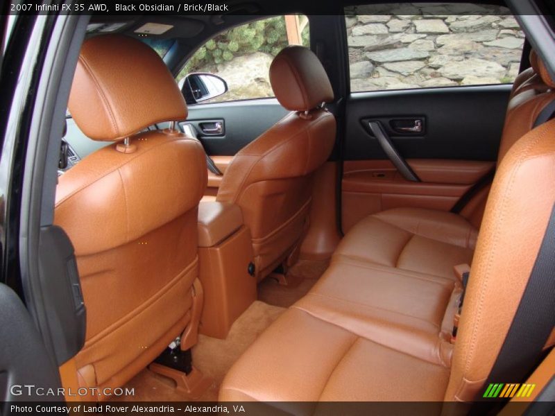  2007 FX 35 AWD Brick/Black Interior