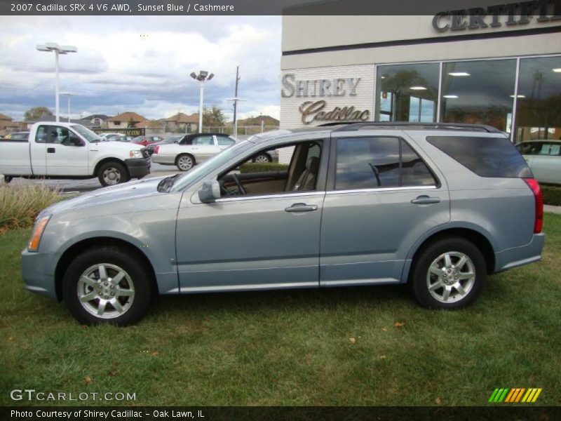 Sunset Blue / Cashmere 2007 Cadillac SRX 4 V6 AWD