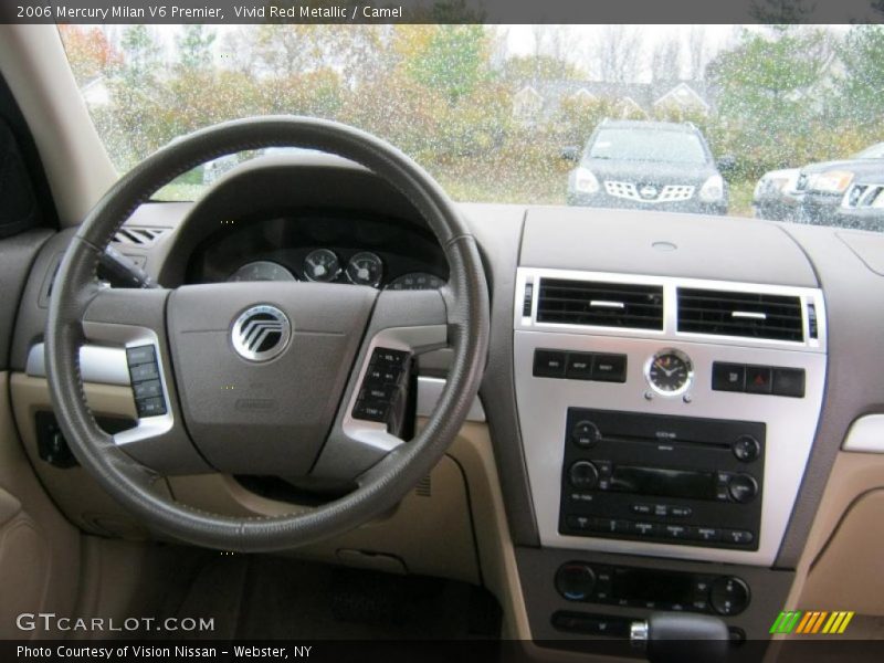 Vivid Red Metallic / Camel 2006 Mercury Milan V6 Premier
