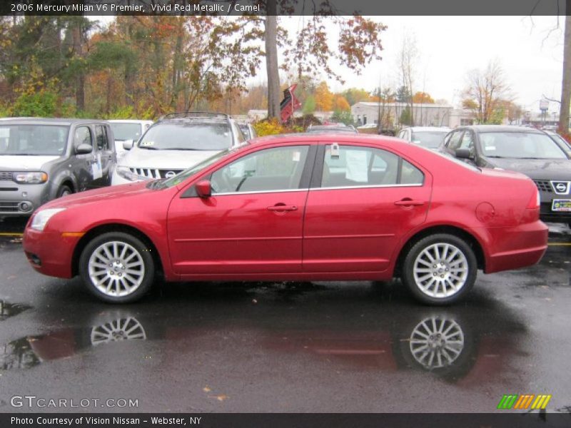 Vivid Red Metallic / Camel 2006 Mercury Milan V6 Premier