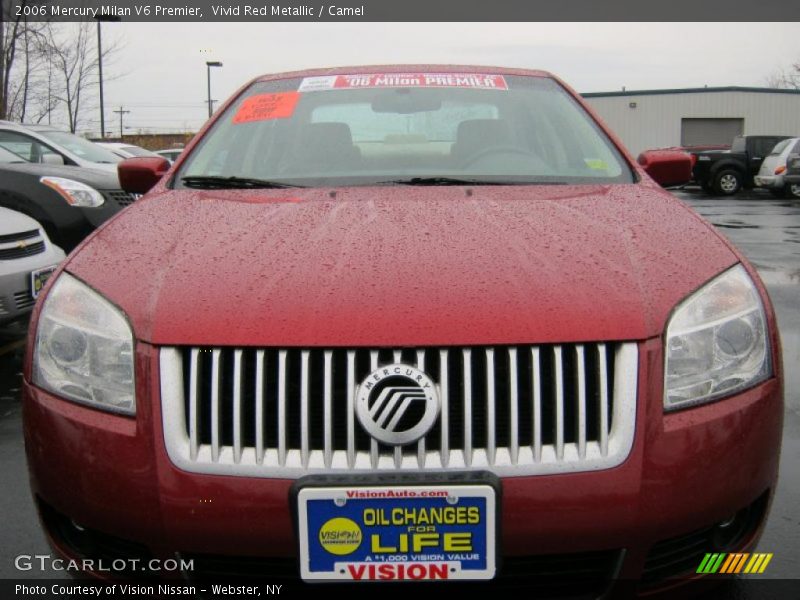 Vivid Red Metallic / Camel 2006 Mercury Milan V6 Premier