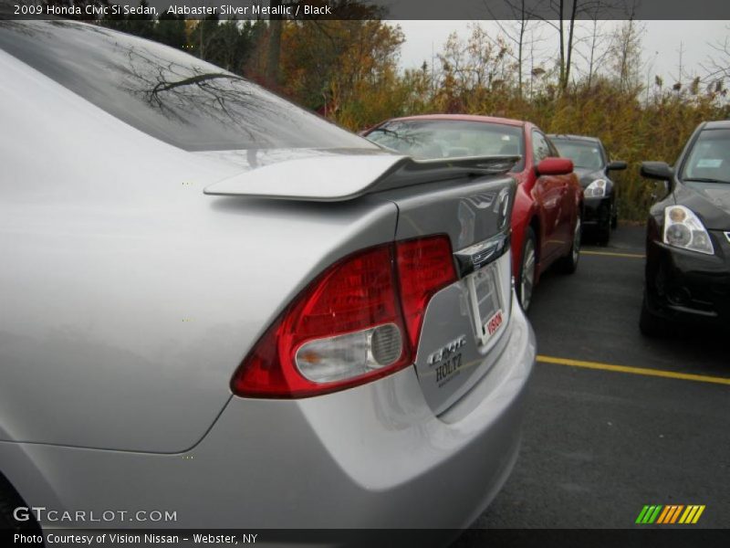 Alabaster Silver Metallic / Black 2009 Honda Civic Si Sedan