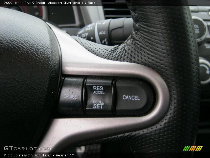 Alabaster Silver Metallic / Black 2009 Honda Civic Si Sedan