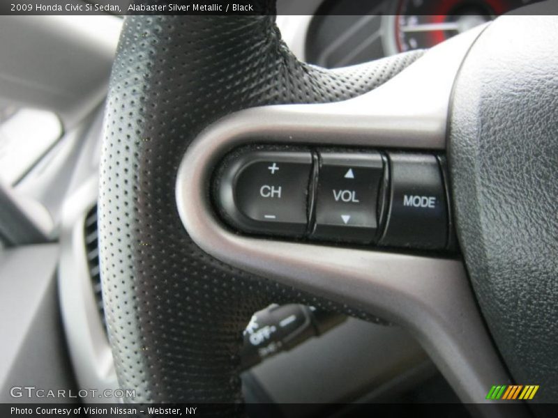 Alabaster Silver Metallic / Black 2009 Honda Civic Si Sedan
