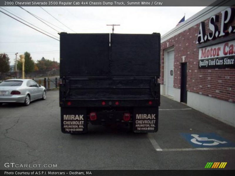 Summit White / Gray 2000 Chevrolet Silverado 3500 Regular Cab 4x4 Chassis Dump Truck