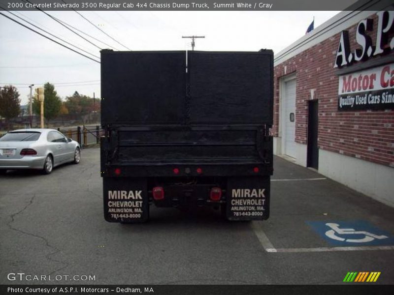 Summit White / Gray 2000 Chevrolet Silverado 3500 Regular Cab 4x4 Chassis Dump Truck