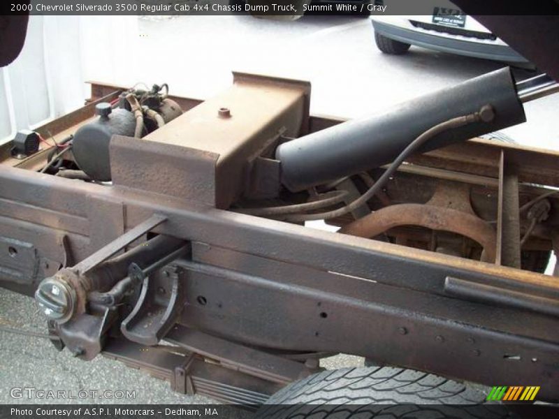 Summit White / Gray 2000 Chevrolet Silverado 3500 Regular Cab 4x4 Chassis Dump Truck