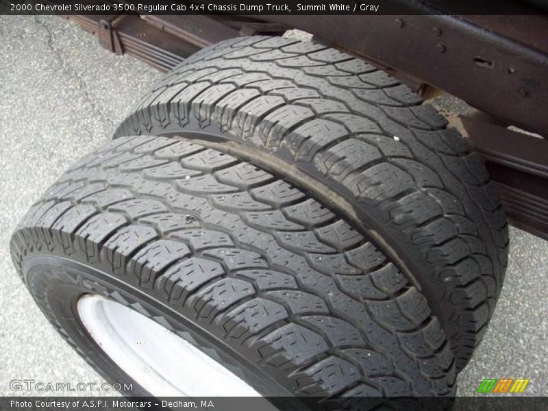 Summit White / Gray 2000 Chevrolet Silverado 3500 Regular Cab 4x4 Chassis Dump Truck