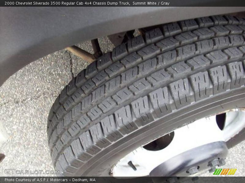Summit White / Gray 2000 Chevrolet Silverado 3500 Regular Cab 4x4 Chassis Dump Truck