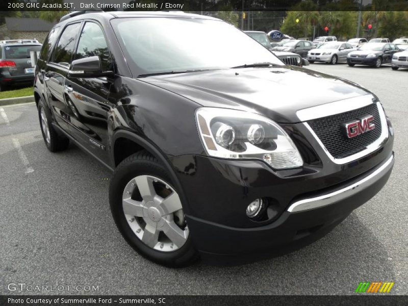 Dark Crimson Red Metallic / Ebony 2008 GMC Acadia SLT