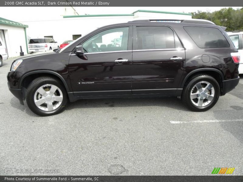 Dark Crimson Red Metallic / Ebony 2008 GMC Acadia SLT