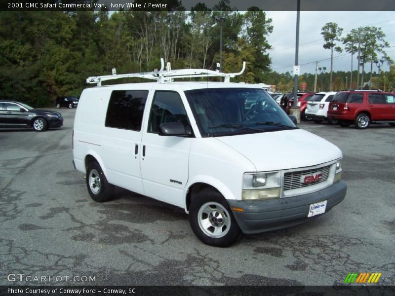 Ivory White / Pewter 2001 GMC Safari Commercial Van