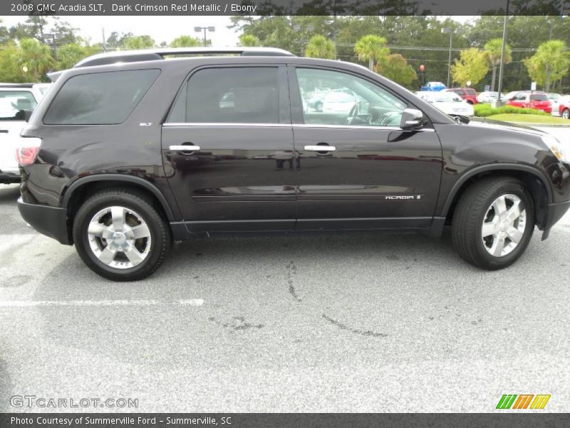 Dark Crimson Red Metallic / Ebony 2008 GMC Acadia SLT