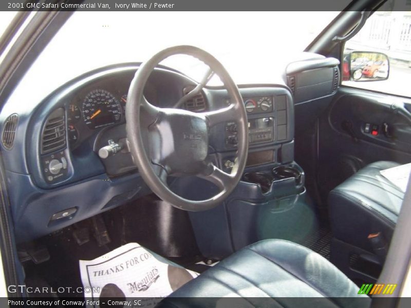 Ivory White / Pewter 2001 GMC Safari Commercial Van