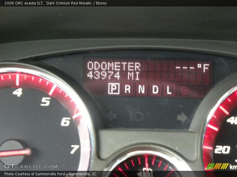 Dark Crimson Red Metallic / Ebony 2008 GMC Acadia SLT