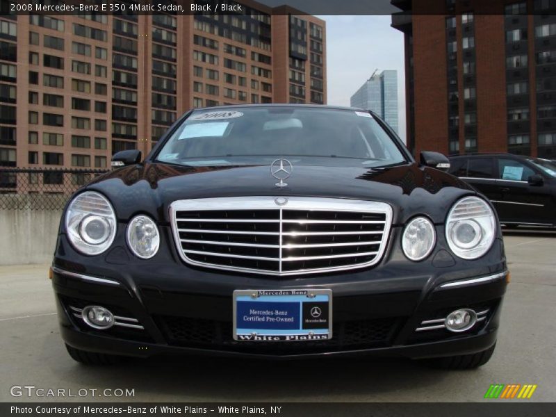 Black / Black 2008 Mercedes-Benz E 350 4Matic Sedan