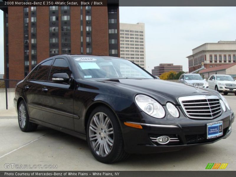 Black / Black 2008 Mercedes-Benz E 350 4Matic Sedan