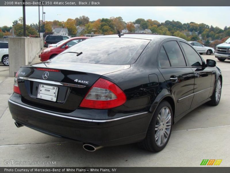 Black / Black 2008 Mercedes-Benz E 350 4Matic Sedan