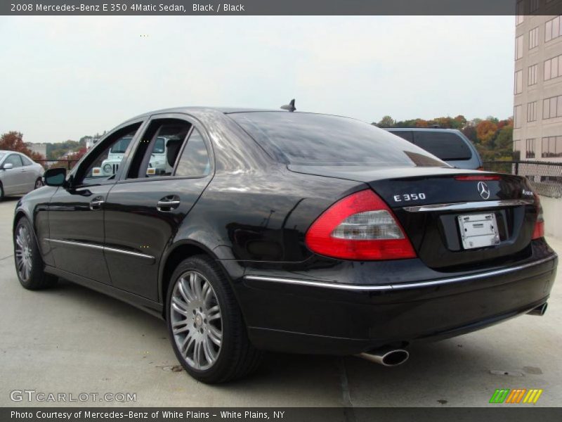 Black / Black 2008 Mercedes-Benz E 350 4Matic Sedan