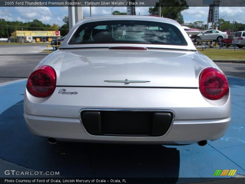 Platinum Silver Metallic / Black Ink 2005 Ford Thunderbird Premium Roadster
