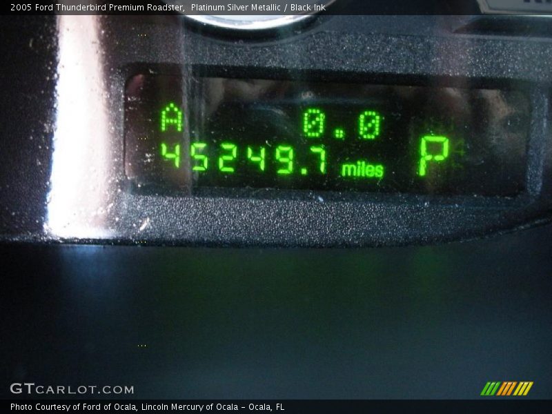 Platinum Silver Metallic / Black Ink 2005 Ford Thunderbird Premium Roadster