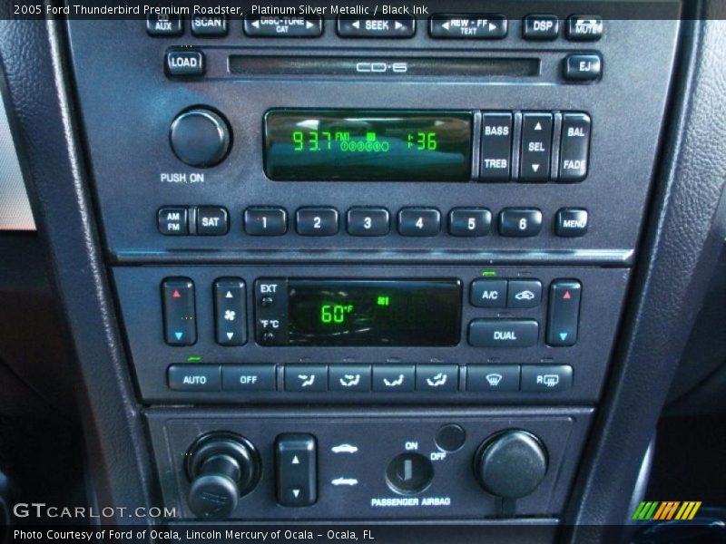 Controls of 2005 Thunderbird Premium Roadster