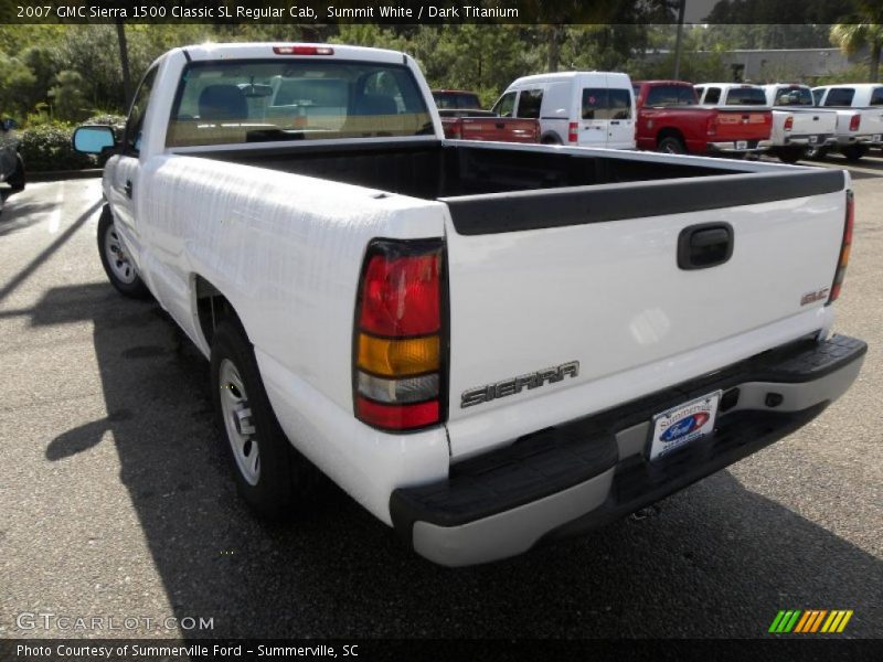 Summit White / Dark Titanium 2007 GMC Sierra 1500 Classic SL Regular Cab