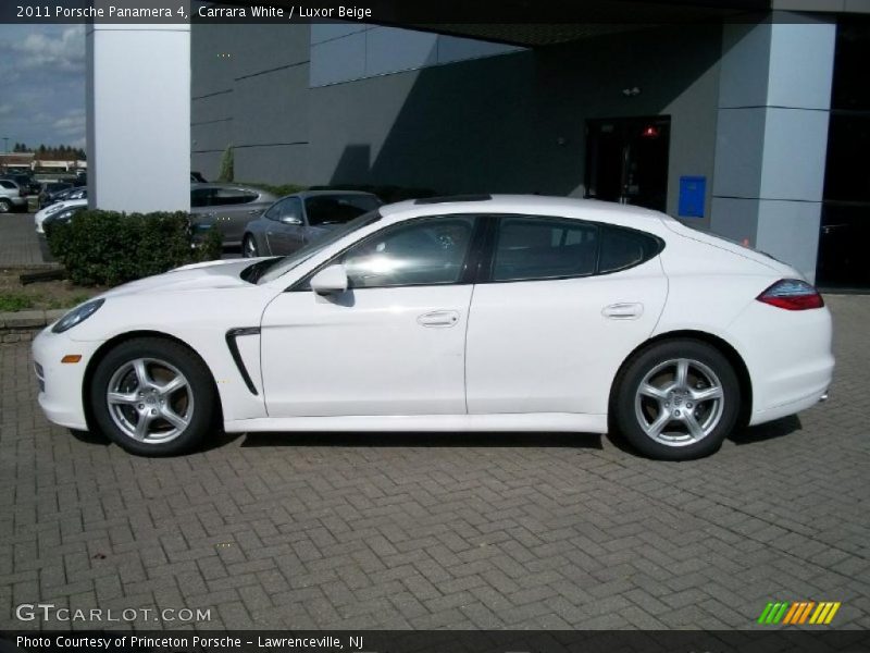 Carrara White / Luxor Beige 2011 Porsche Panamera 4
