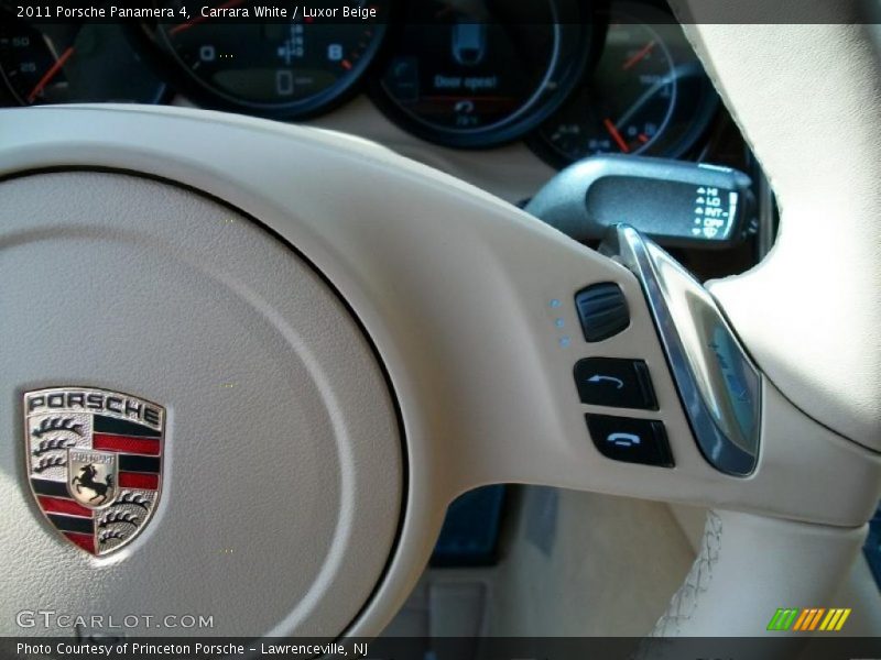 Carrara White / Luxor Beige 2011 Porsche Panamera 4