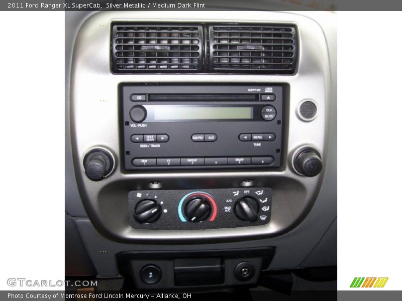 Controls of 2011 Ranger XL SuperCab