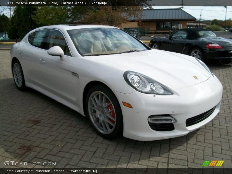 Carrara White / Luxor Beige 2011 Porsche Panamera Turbo