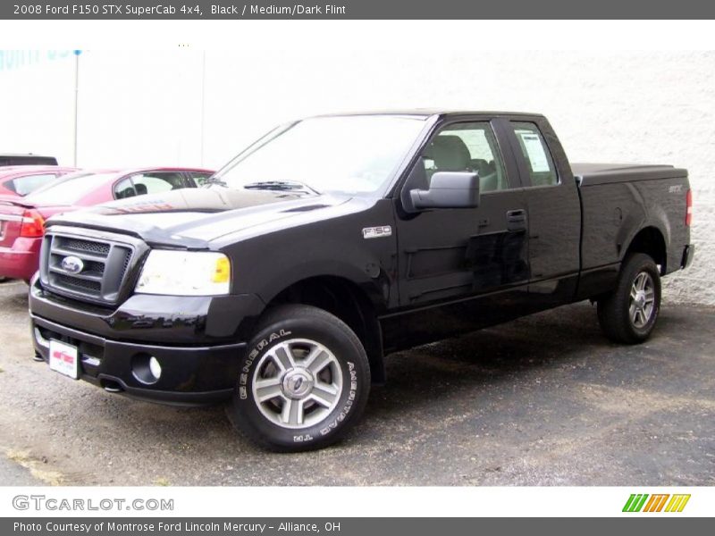 Black / Medium/Dark Flint 2008 Ford F150 STX SuperCab 4x4