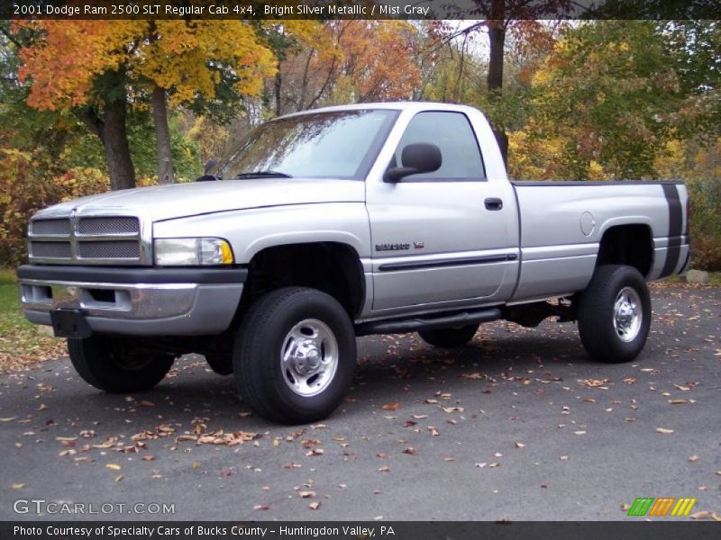 Bright Silver Metallic / Mist Gray 2001 Dodge Ram 2500 SLT Regular Cab 4x4