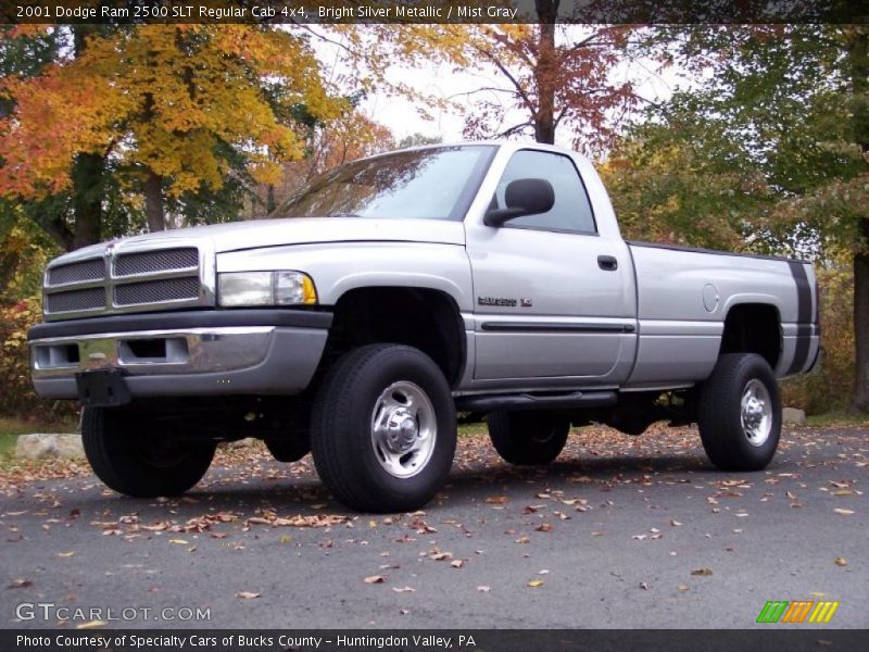 Bright Silver Metallic / Mist Gray 2001 Dodge Ram 2500 SLT Regular Cab 4x4
