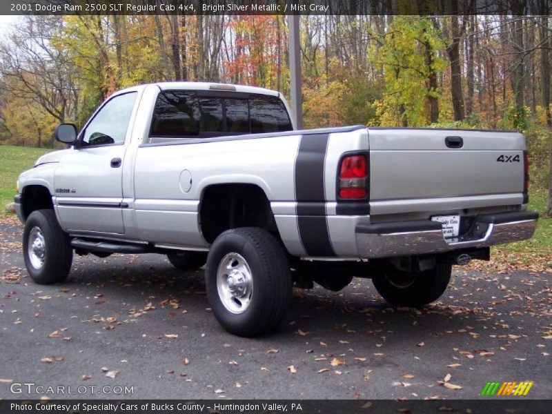 Bright Silver Metallic / Mist Gray 2001 Dodge Ram 2500 SLT Regular Cab 4x4