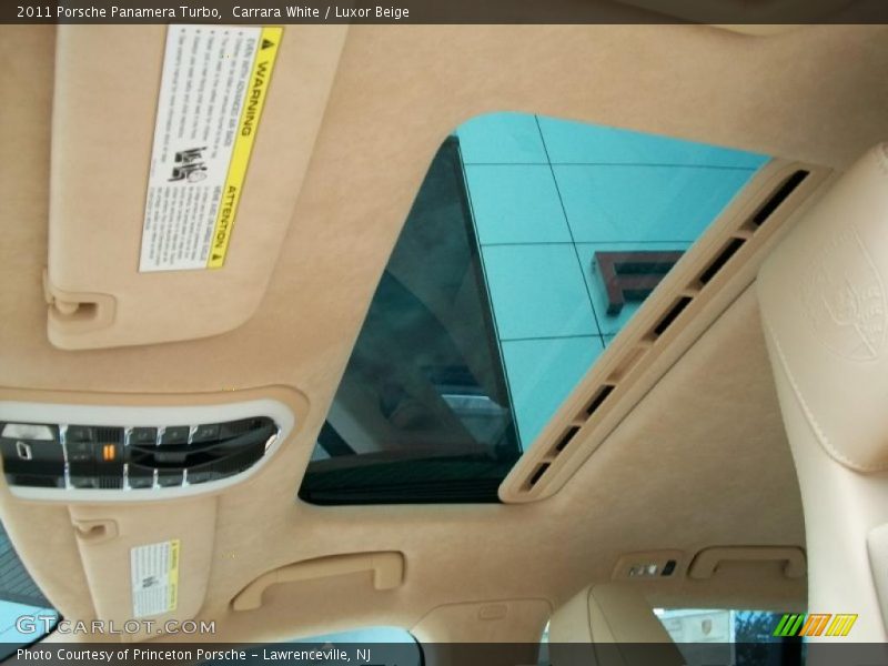 Sunroof of 2011 Panamera Turbo