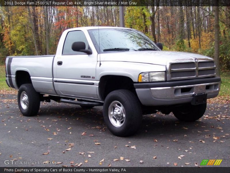 Bright Silver Metallic / Mist Gray 2001 Dodge Ram 2500 SLT Regular Cab 4x4