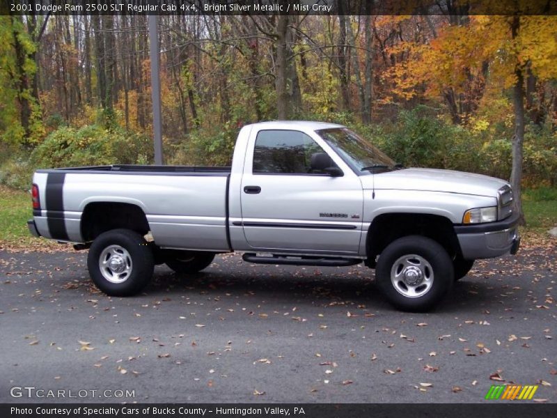 Bright Silver Metallic / Mist Gray 2001 Dodge Ram 2500 SLT Regular Cab 4x4