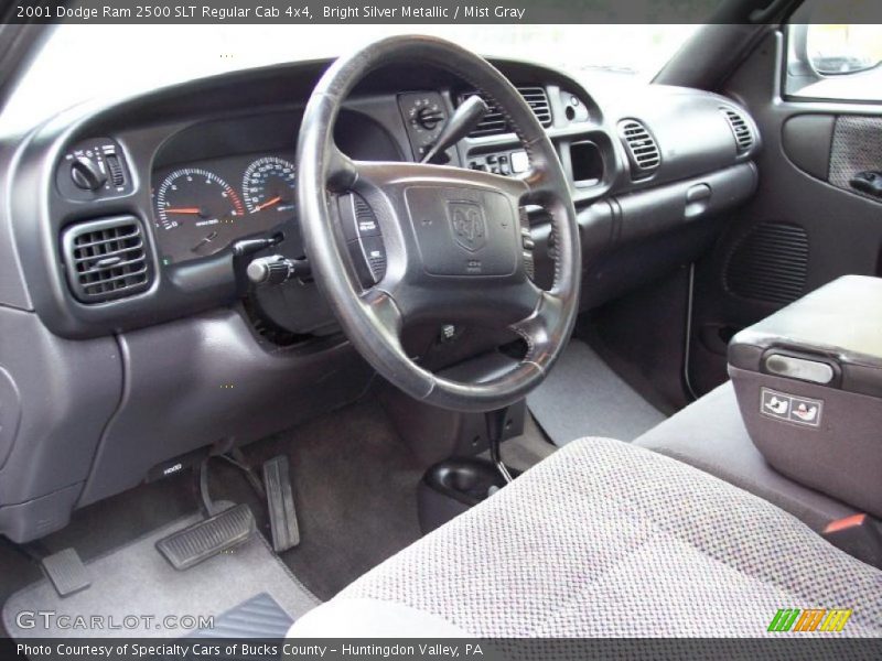 Mist Gray Interior - 2001 Ram 2500 SLT Regular Cab 4x4 