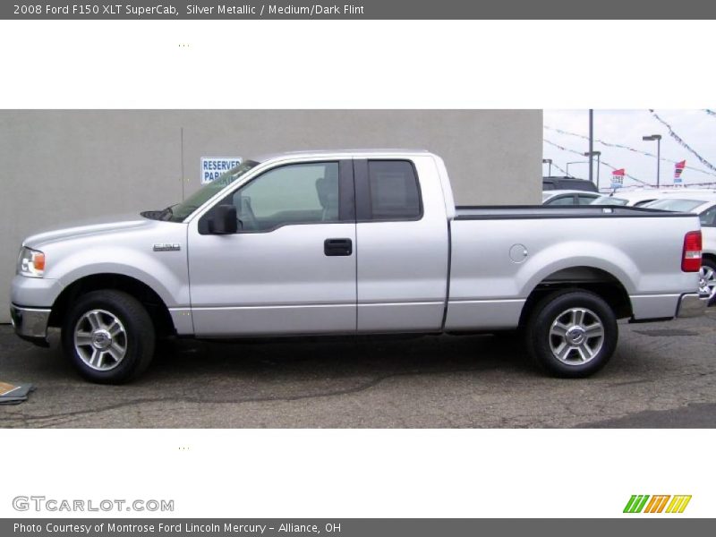 Silver Metallic / Medium/Dark Flint 2008 Ford F150 XLT SuperCab