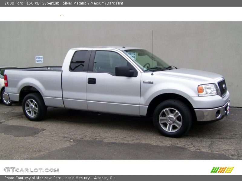 Silver Metallic / Medium/Dark Flint 2008 Ford F150 XLT SuperCab
