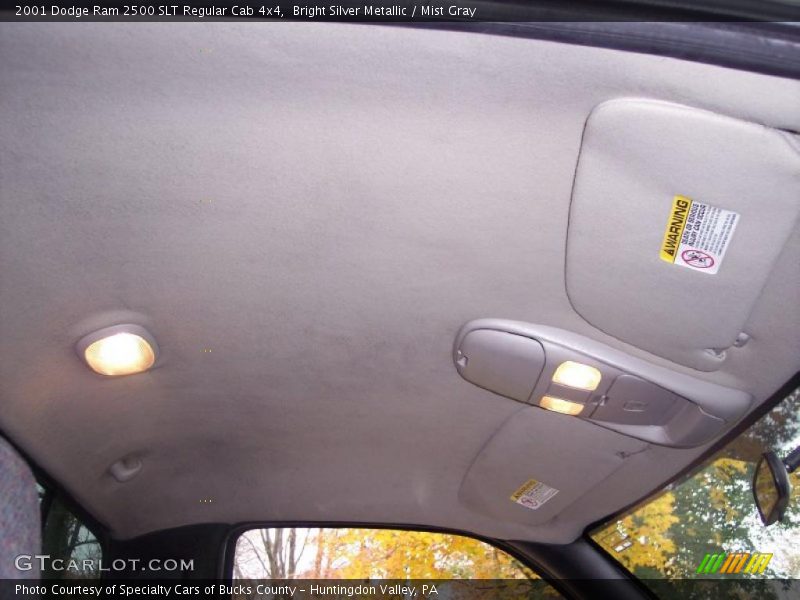Bright Silver Metallic / Mist Gray 2001 Dodge Ram 2500 SLT Regular Cab 4x4