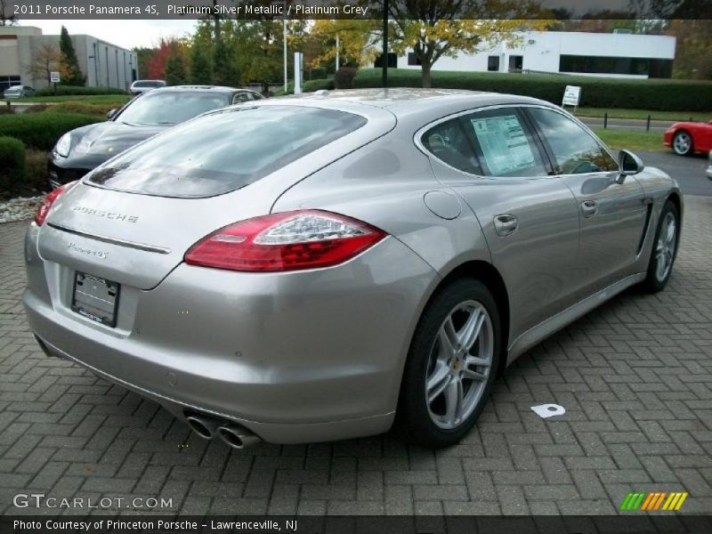 Platinum Silver Metallic / Platinum Grey 2011 Porsche Panamera 4S