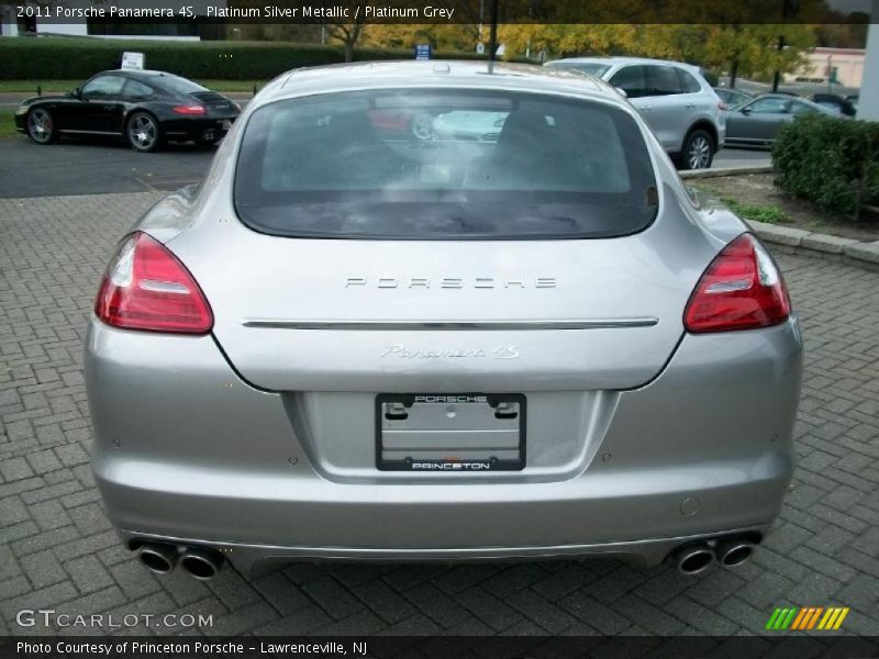 Platinum Silver Metallic / Platinum Grey 2011 Porsche Panamera 4S