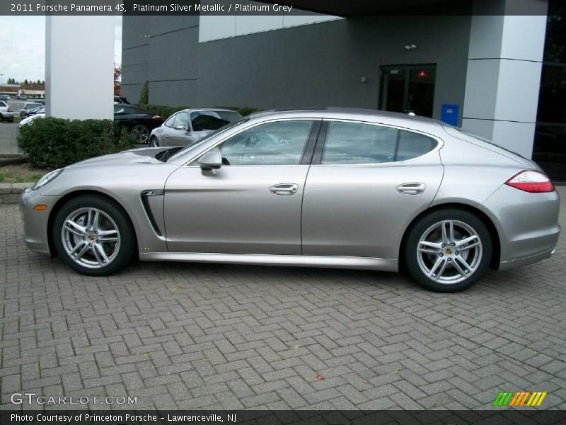 Platinum Silver Metallic / Platinum Grey 2011 Porsche Panamera 4S