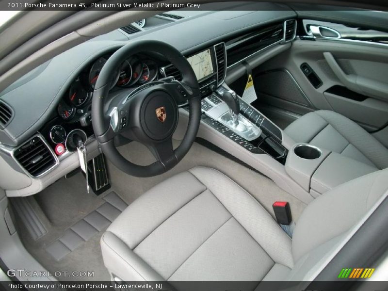 Platinum Grey Interior - 2011 Panamera 4S 