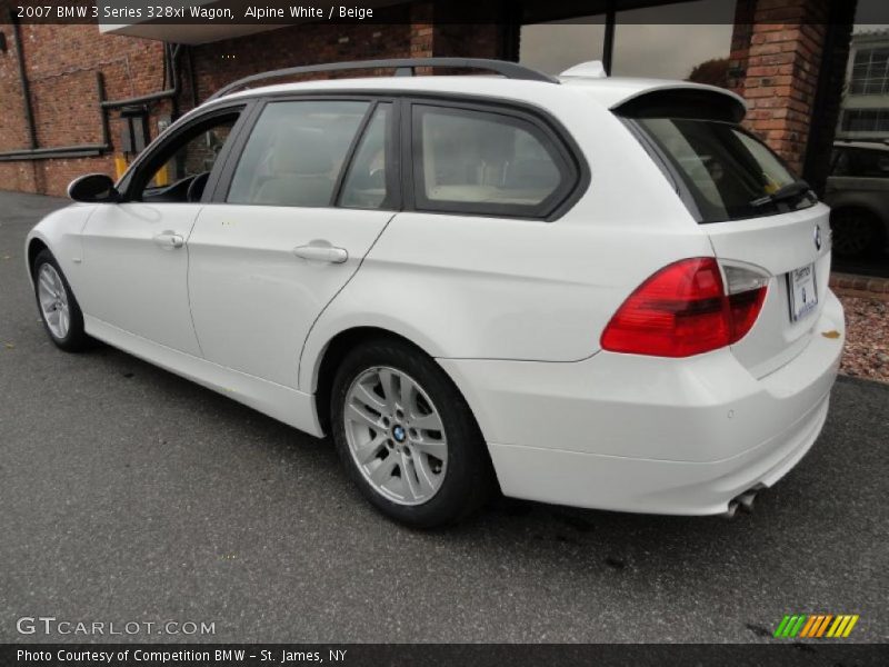 Alpine White / Beige 2007 BMW 3 Series 328xi Wagon