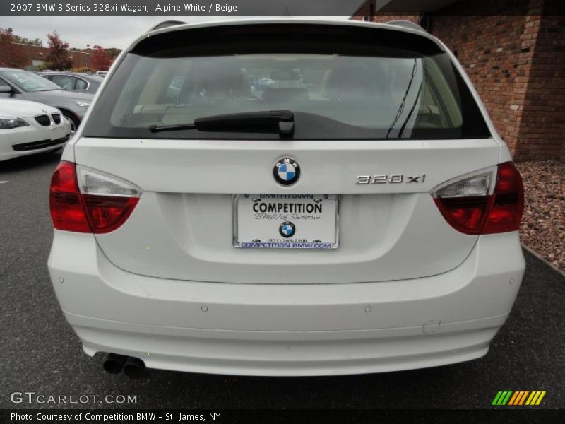 Alpine White / Beige 2007 BMW 3 Series 328xi Wagon